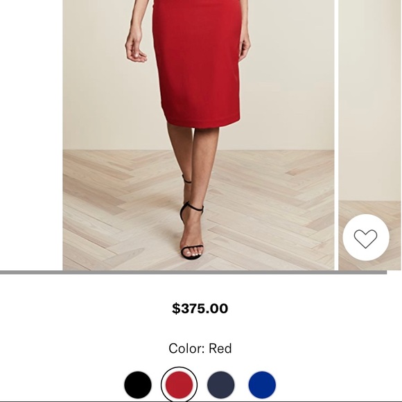 Black halo Jackie O Belted Dress in red - Picture 11 of 11